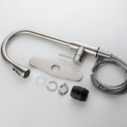 Single Handle High Pull Out Kitchen Faucet