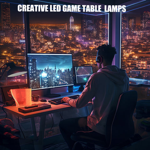 Modern Curved RGB Table Lamp