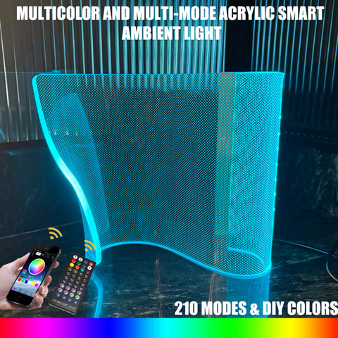 Modern Curved RGB Table Lamp
